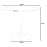 Modern black round dining table Goblet 120cm Blackwood+ Discounts