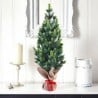 Small 50cm artificial Christmas tree for table with pine cones and fake snow Stoeren. On Sale
