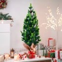 Small 50cm artificial Christmas tree for table with pine cones and fake snow Stoeren. Offers