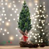 Small 50cm artificial Christmas tree for table with pine cones and fake snow Stoeren. Catalog
