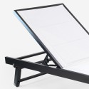 4 sun loungers for garden pool aluminum wheels Rimini 