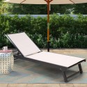 4 sun loungers for garden pool aluminum wheels Rimini Discounts