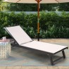 4 sun loungers for garden pool aluminum wheels Rimini Discounts