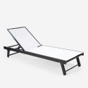 4 sun loungers for garden pool aluminum wheels Rimini Buy