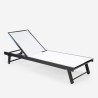 4 sun loungers for garden pool aluminum wheels Rimini Buy
