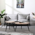 Modern gray upholstered 2-seater living room sofa Bonn Discounts