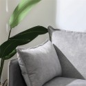 Modern gray upholstered 2-seater living room sofa Bonn Sale
