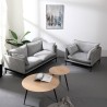 Modern gray upholstered 2-seater living room sofa Bonn Catalog