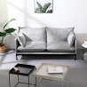 Modern gray upholstered 2-seater living room sofa Bonn On Sale