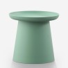 Modern round coffee table 50x45cm for outdoor garden in polypropylene Wien. Bulk Discounts