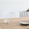 Rectangular wooden kitchen dining table 120x80cm white Ennis Offers