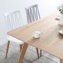 Rectangular wooden kitchen dining table 120x80cm white Ennis Catalog