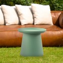 Modern round coffee table 50x45cm for outdoor garden in polypropylene Wien. Characteristics