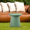 Modern round coffee table 50x45cm for outdoor garden in polypropylene Wien. Characteristics