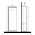 Multi-purpose wardrobe with 2 mirrored doors for bathroom, bedroom, entrance Tender. Offers