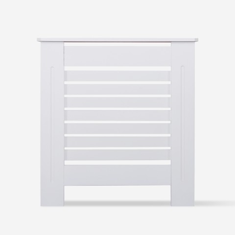 Wooden radiator cover in white 78x19x81.5h Wormer M Promotion