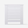Wooden radiator cover in white 78x19x81.5h Wormer M Promotion