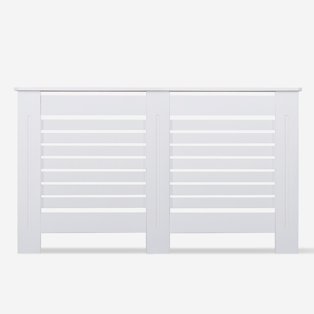 Modern Wooden Radiator Cover 152x19x81.5h, Wormer XL