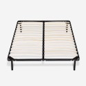 Wooden and steel slatted network, French bed 120x190cm Luzern On Sale