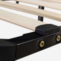 Single bed network 80x190cm steel frame wooden slats Luzern Twin Sale