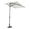 Rectangular Wall-Mounted Parasol 2.30x1.30m for Garden or Terrace Lanai On Sale