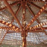Tahiti 3m Wooden Garden Umbrella with Central Pole and Macramé Fabric On Sale