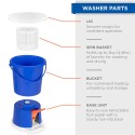 Portable Mini Washing Machine for Travel and Camping - 2 kg, Pedal Operated Sale