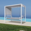 Garden swing bed with aluminum canopy Mirage Offers