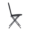 2x Folding Iron Chairs Set for Outdoor Garden Bistro Style: Roche Offers