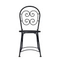 2x Folding Iron Chairs Set for Outdoor Garden Bistro Style: Roche Sale