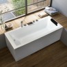 Built-in rectangular bathtub with fiberglass resin cushion Lombok Catalog