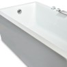 Built-in rectangular bathtub with fiberglass resin cushion Lombok Characteristics