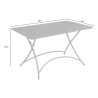 Rectangular folding table 120x70cm for outdoor garden bar Plan On Sale