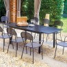 Expandable modern dining table for garden 150-210x95cm Hilda On Sale