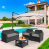 Grand Soleil Sorrento Poly rattan garden lounge 4 seats Buy