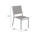 Denali Stackable Anthracite Aluminum Chair for Garden, Bar, or Restaurant Catalog