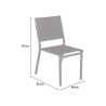Denali Stackable Anthracite Aluminum Chair for Garden, Bar, or Restaurant Catalog