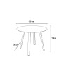 Outdoor Round Garden Table Ø 120cm - Modern Anthracite Akron Design Discounts