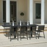 Extendable table 135-270x90cm outdoor garden 8-10 seats Fenis On Sale