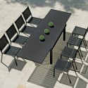 Extendable table 135-270x90cm outdoor garden 8-10 seats Fenis Sale