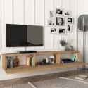 Mobile TV wall-mounted 3-door 180cm modern design Damla living room Characteristics