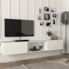 Modern suspended mobile TV design 180cm 2 doors 1 compartment to day Hilary Offers