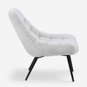 Velvet modern style armchair with wide upholstered seat Ohio. Discounts