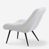 Velvet modern style armchair with wide upholstered seat Ohio. Catalog