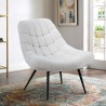 Velvet modern style armchair with wide upholstered seat Ohio. Offers