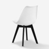 Modern Kitchen Chair - Scandinavian Tulip Style, Black Legs, Nordic BE Choice Of