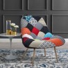 Sofa living room fabric patchwork multicolor Scandinavian style Nevada On Sale