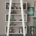 Modern Wall Bookshelf 90x22x150cm White 5 Shelves Almira Offers