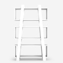 Modern Wall Bookshelf 90x22x150cm White 5 Shelves Almira Sale
