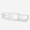 White 2-door 160x30x33cm Dione suspended TV cabinet for living room Sale